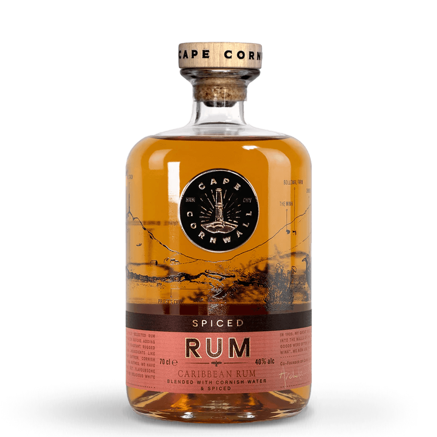 Cape Cornwall Spiced Rum | ABV 40% 70cl