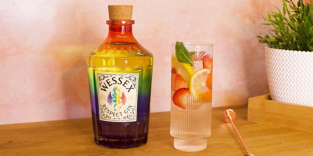 Celebrate Pride Month with Wessex RESPECT Gin and the perfect Pride cocktail! 