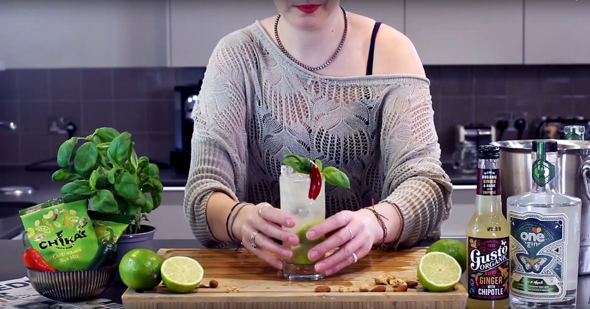 A fiery twist on a ginny mojito! 