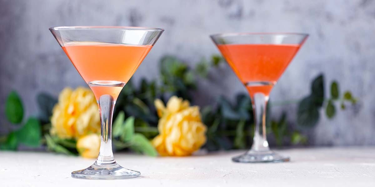 We are in love with this ginny new twist on the French Martini!