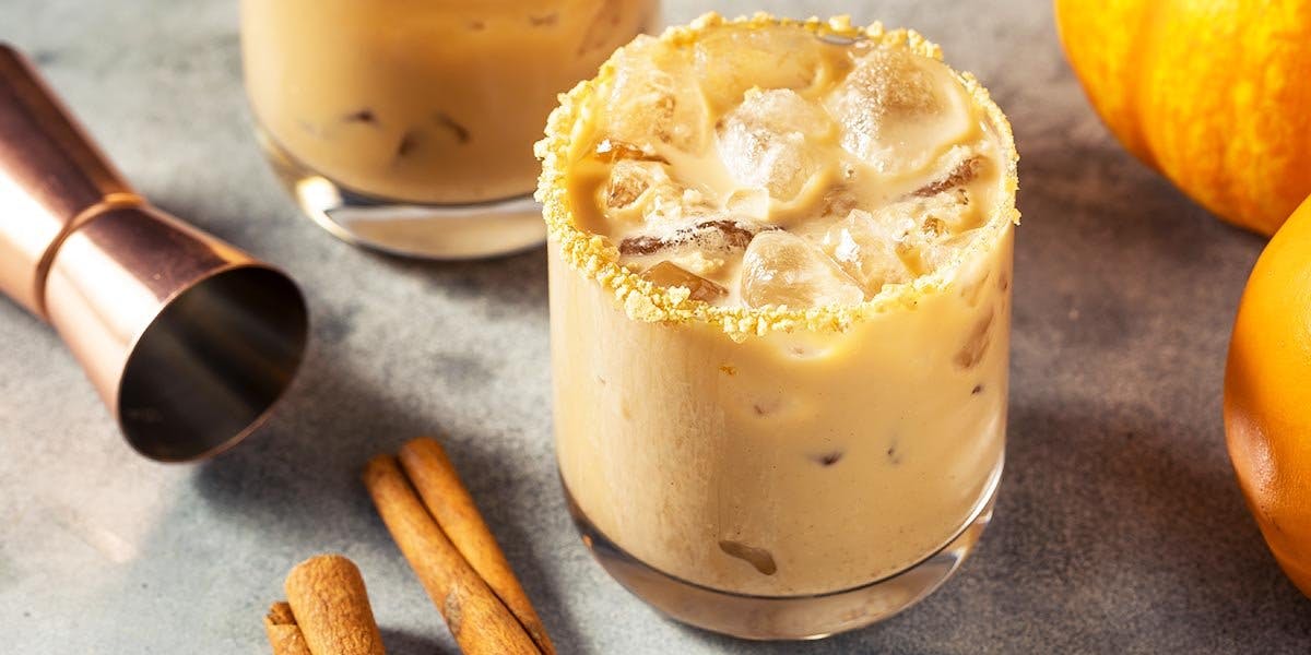 This creamy gin and sherry cocktail tastes like Bread & Butter Pudding!  