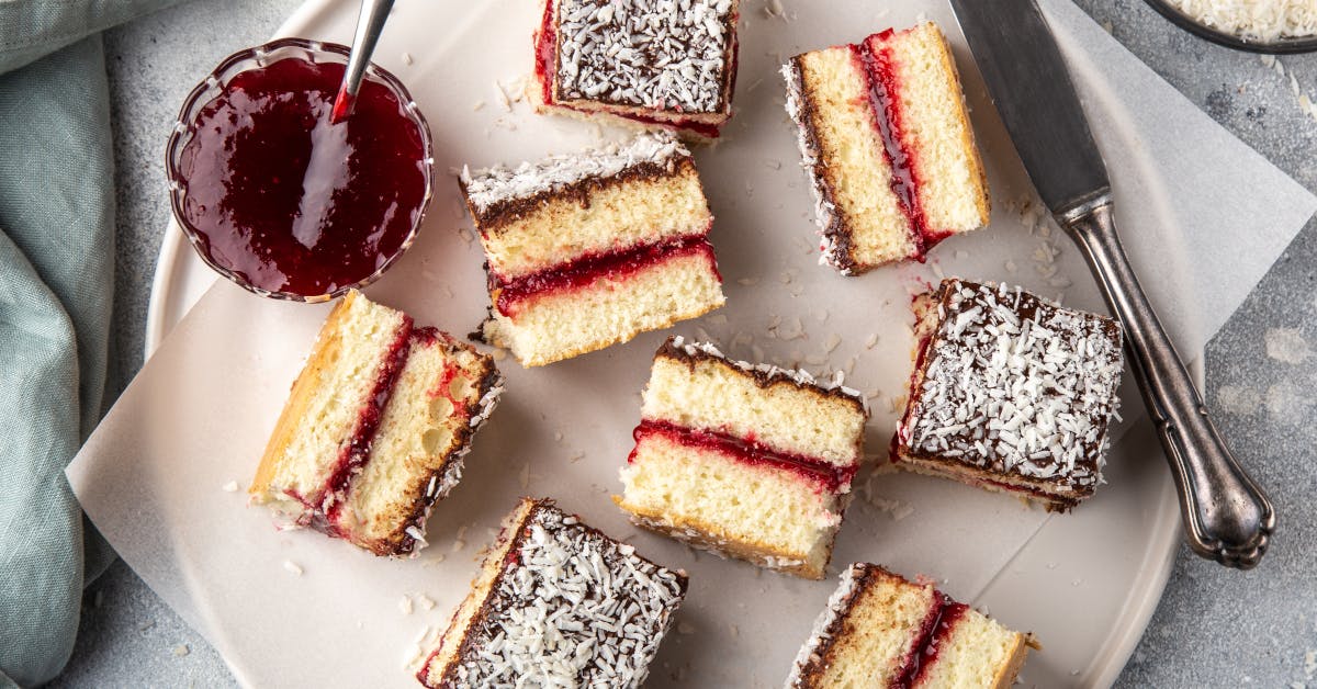 Go (coco)nuts for this boozy Lamington recipe! 