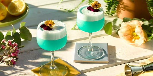 This stunning blue Elderflower Sour tastes as good as it looks!