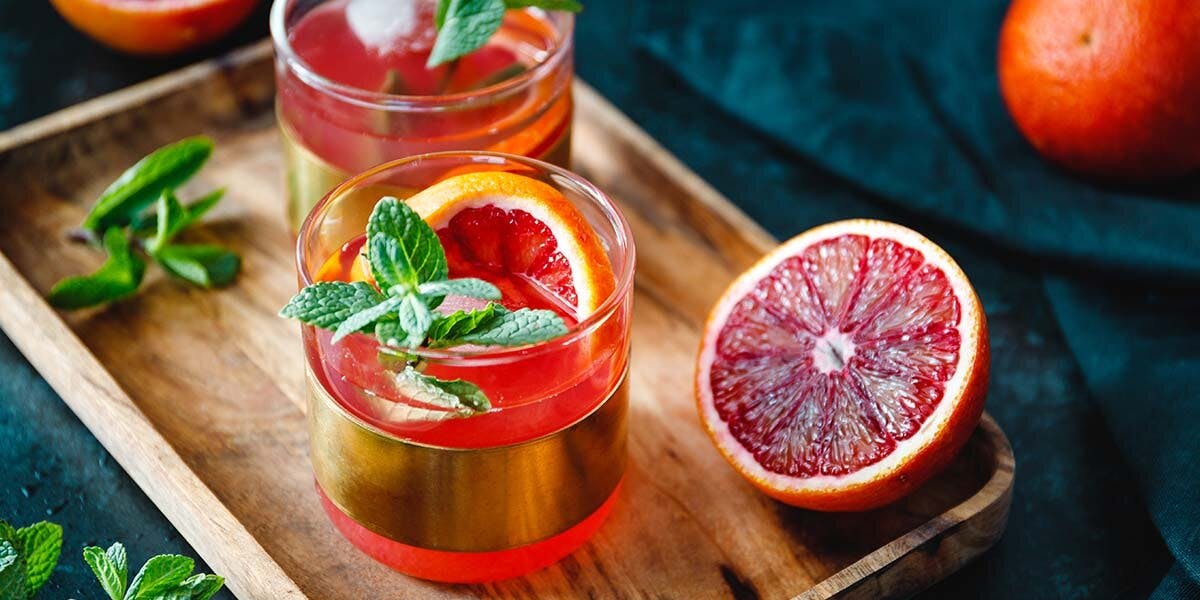 You need to try this gin, cherry and blood orange cocktail!