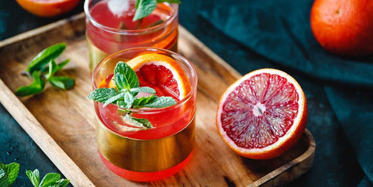 You need to try this gin, cherry and blood orange cocktail!