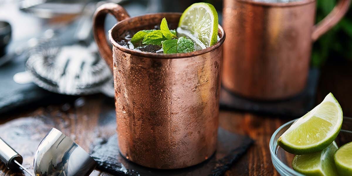 You have to try this deliciously ginny take on a classic Moscow Mule!