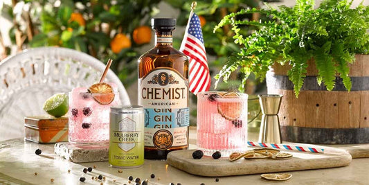 Our July 2021 Perfect G&T is so pretty and pink! 