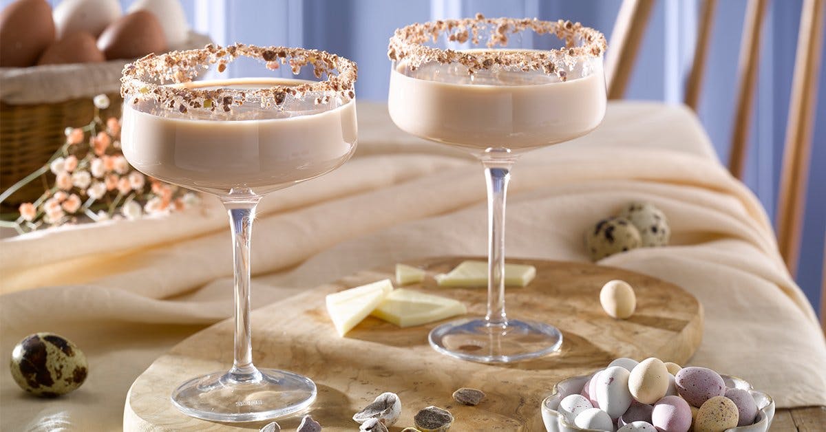 This decadent Mini Egg Martini is the perfect grown-up way to enjoy Easter!