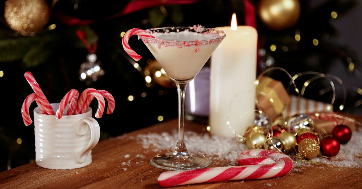 Make this delicious Candy Cane Martini with tea! 