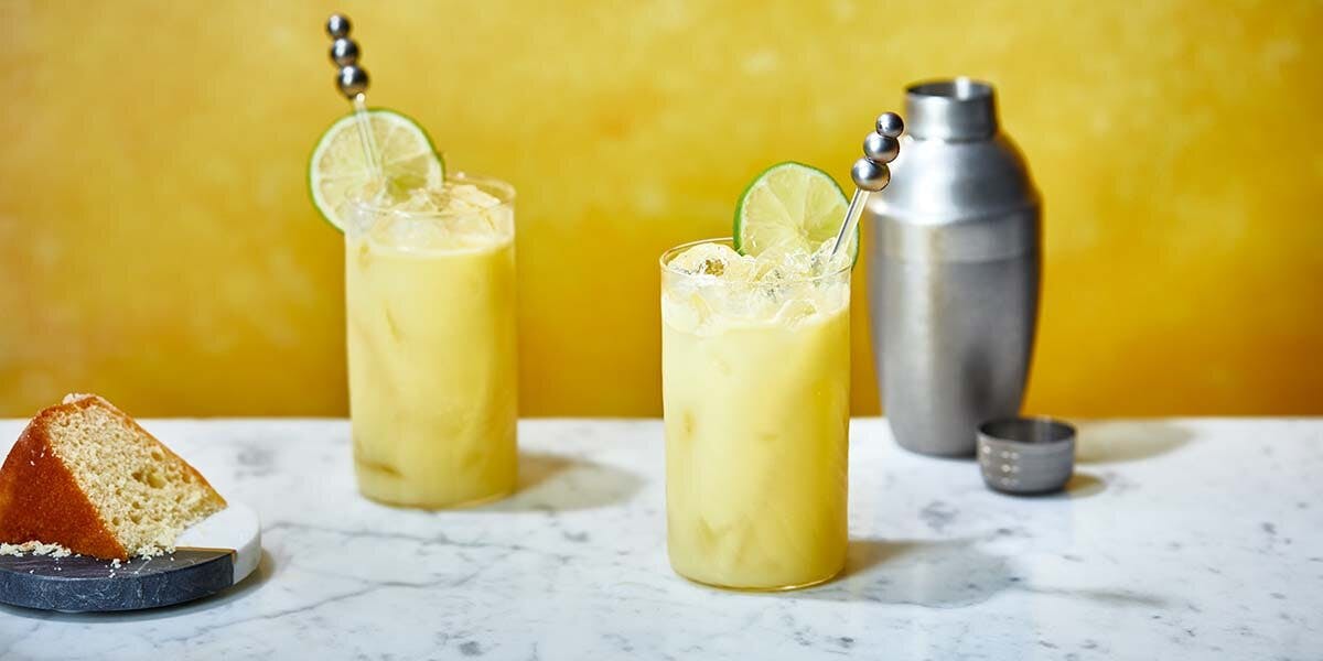 This delicious Lemon Drizzle cocktail recipe is inspired by the flavours of our favourite cake!
