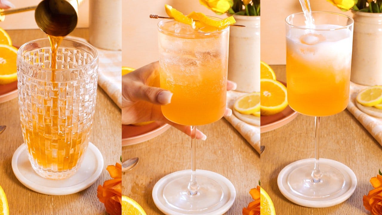 Love an Aperol Spritz? Try this refreshing rhubarb gin twist!