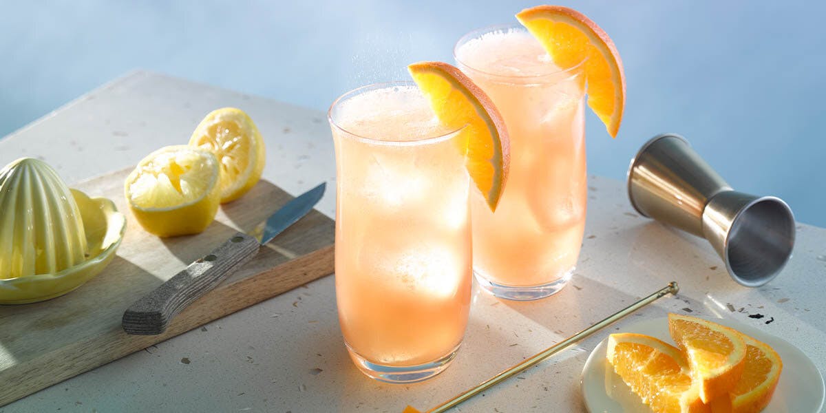 This Orange Collins tastes as beautiful as it looks!