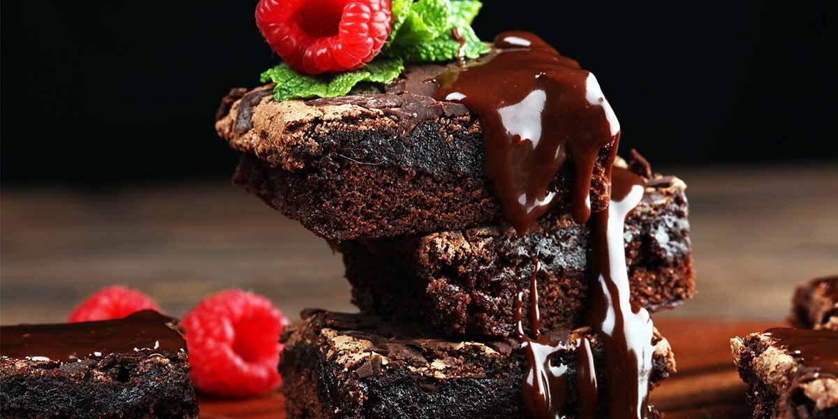 Treat yourself to some chocolate and gin-soaked raspberry brownies this weekend!
