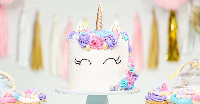 Add some magic to your life with this pink gin-infused unicorn cake!