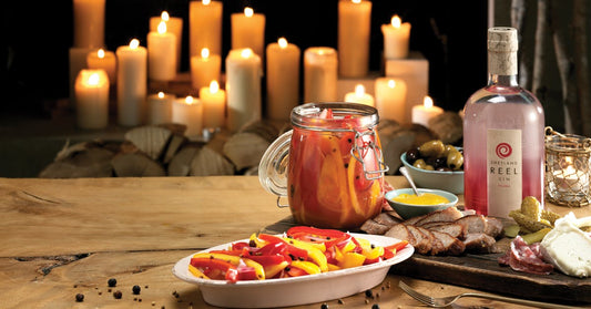 Gin pickled peppers - no cooking required! 