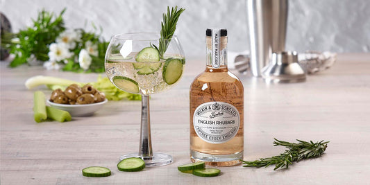 No custard required: try this delicious rhubarb liqueur-infused gin and tonic