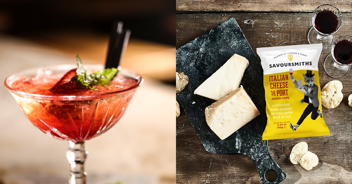 Challenging taste buds with a gin and port cocktail! 