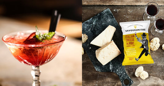 Challenging taste buds with a gin and port cocktail! 