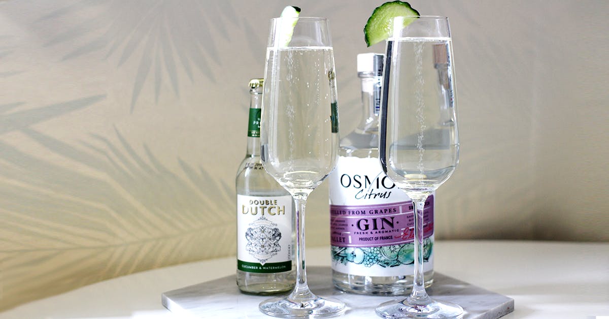 Cocktail: Double Dutch Cucumber & Watermelon Spritz