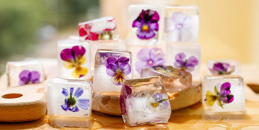 How to make pretty floral gin garnishes! 