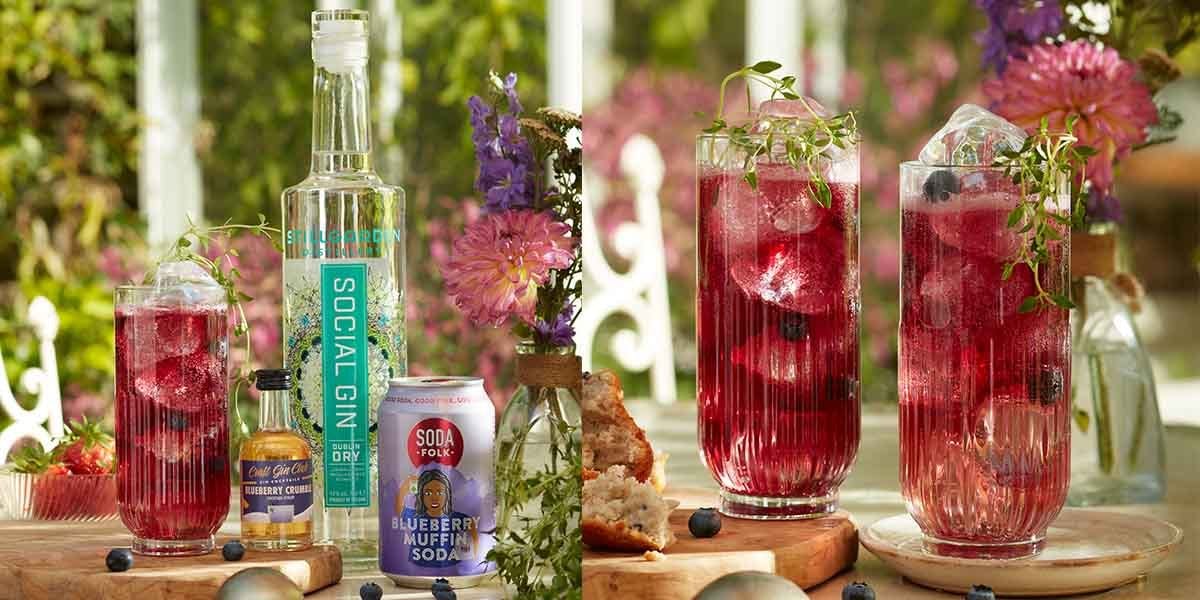 Craft Gin Club's Blueberry Crumble cocktail recipe is oh-so-berry-liscious! 
