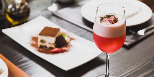 This pink rosehip gin sour is a tangy, frothy, dreamy delight!
