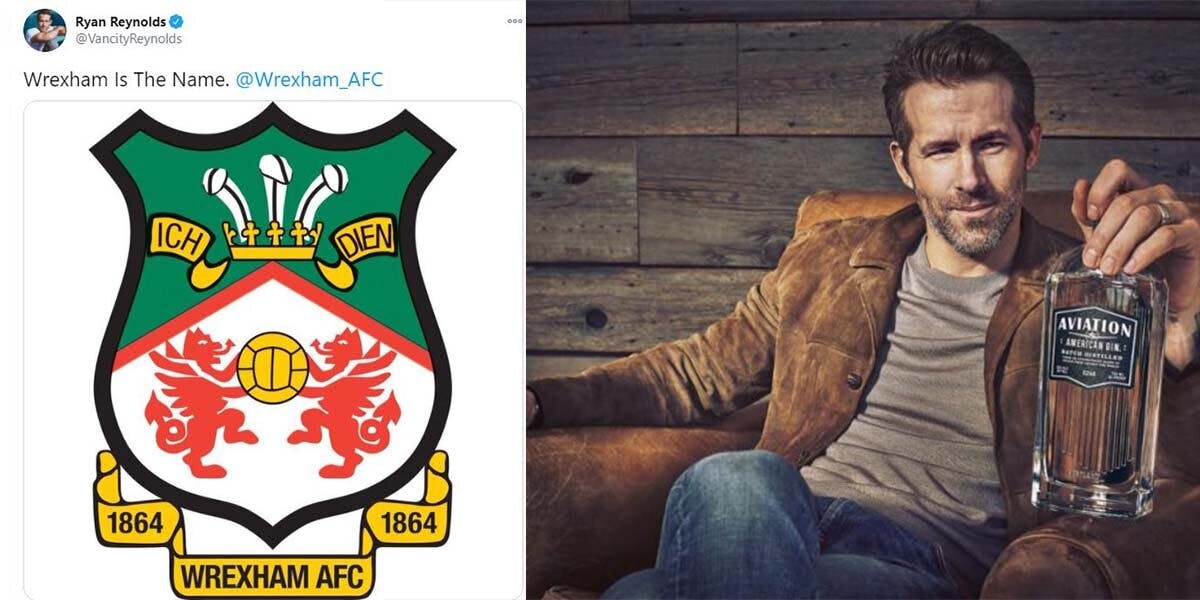 Hollywood megastar Ryan Reynolds gives surprise gift of gin to newly purchased Wrexham AFC pub!