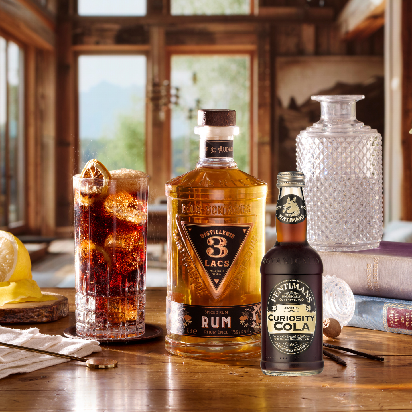 Distillerie 3 Lacs Spiced Rum & Cola Bundle