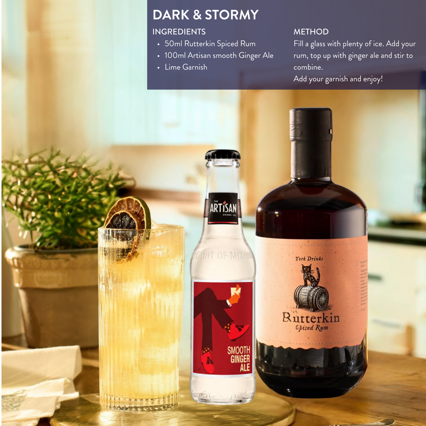 Rum & Ginger Ale Cocktail Set
