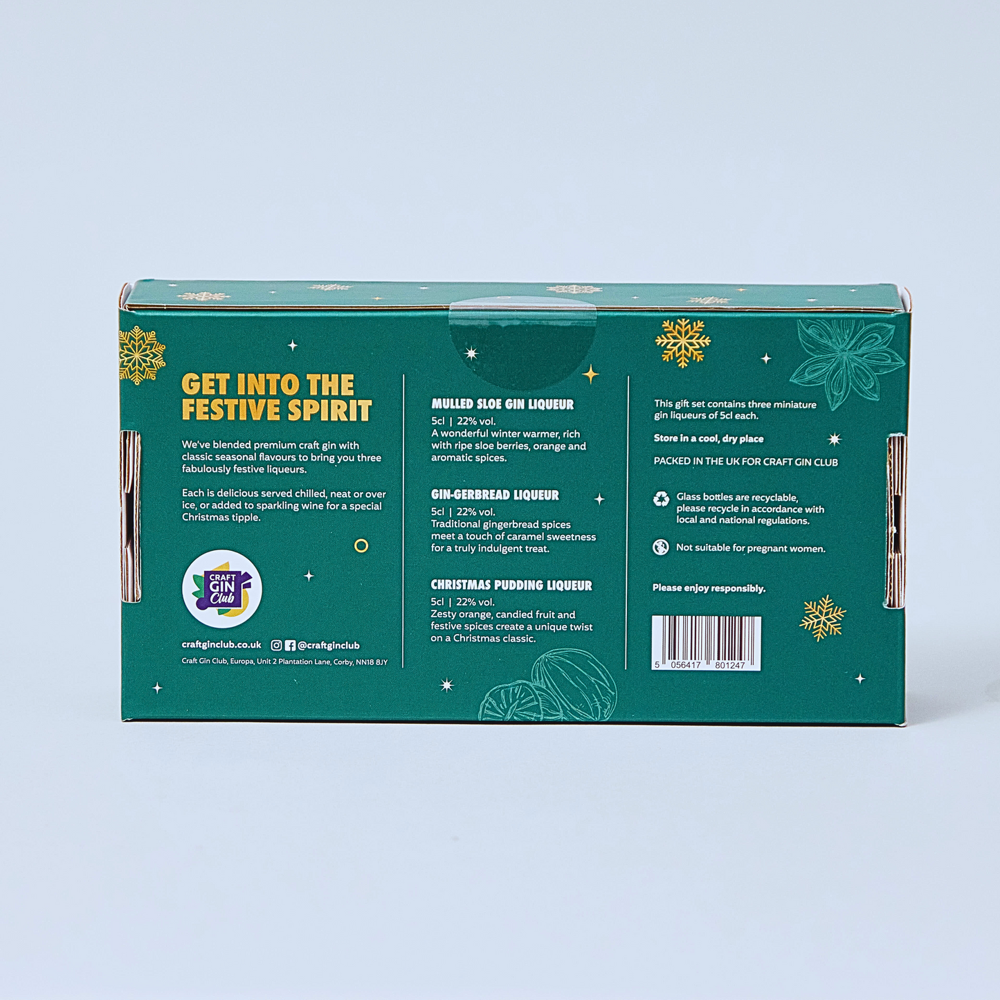 Festive Gin Liqueurs Mini Gift Set