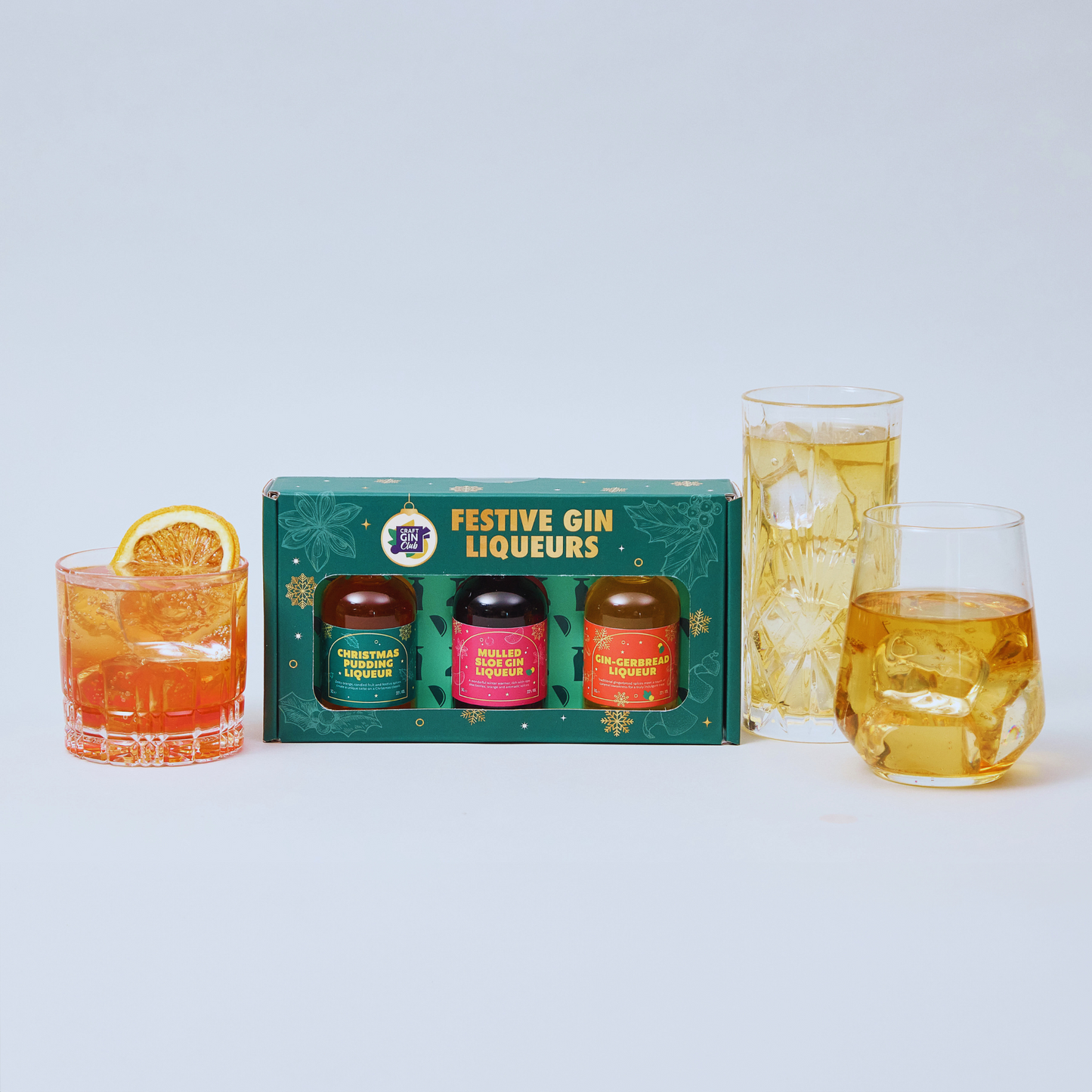 Festive Gin Liqueurs Mini Gift Set