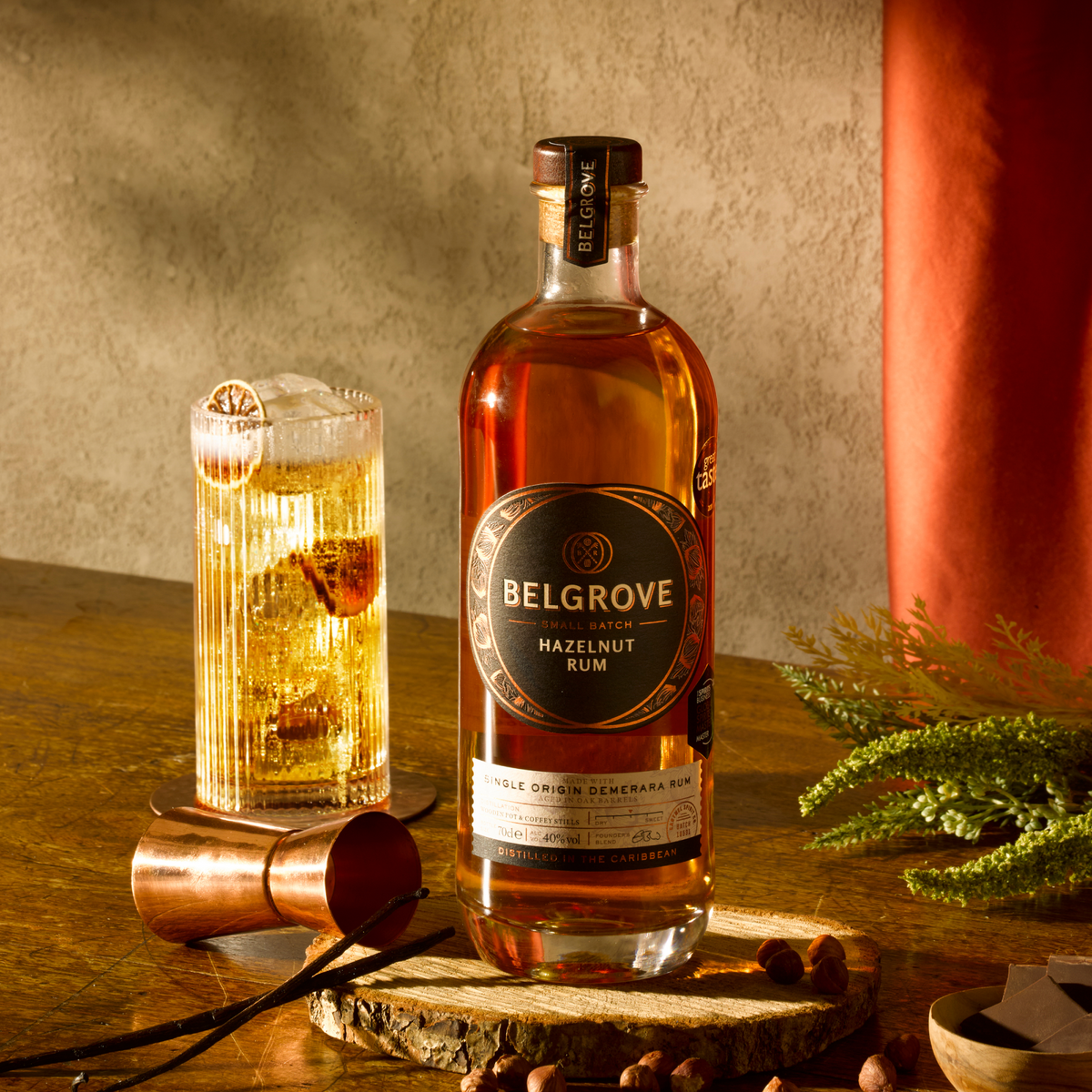 Belgrove Hazelnut Rum | ABV 40% 70cl