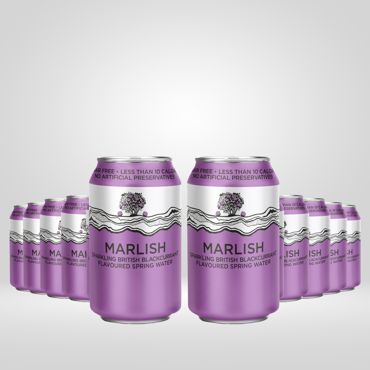 Marlish Blackcurr spark water | 12 x 330ml