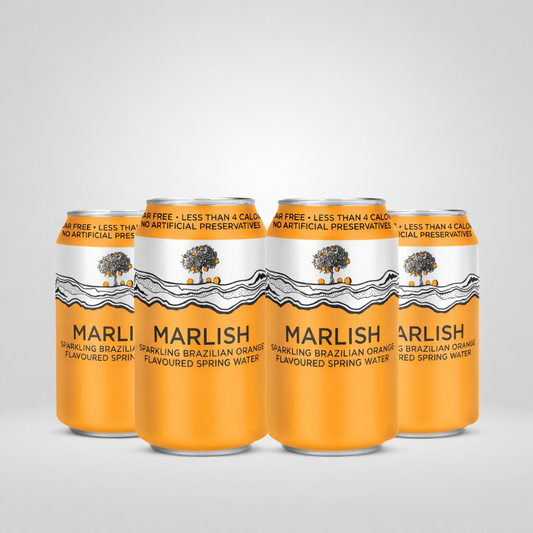 Marlish Brazil Orange Sparkling water | 4 x 330ml