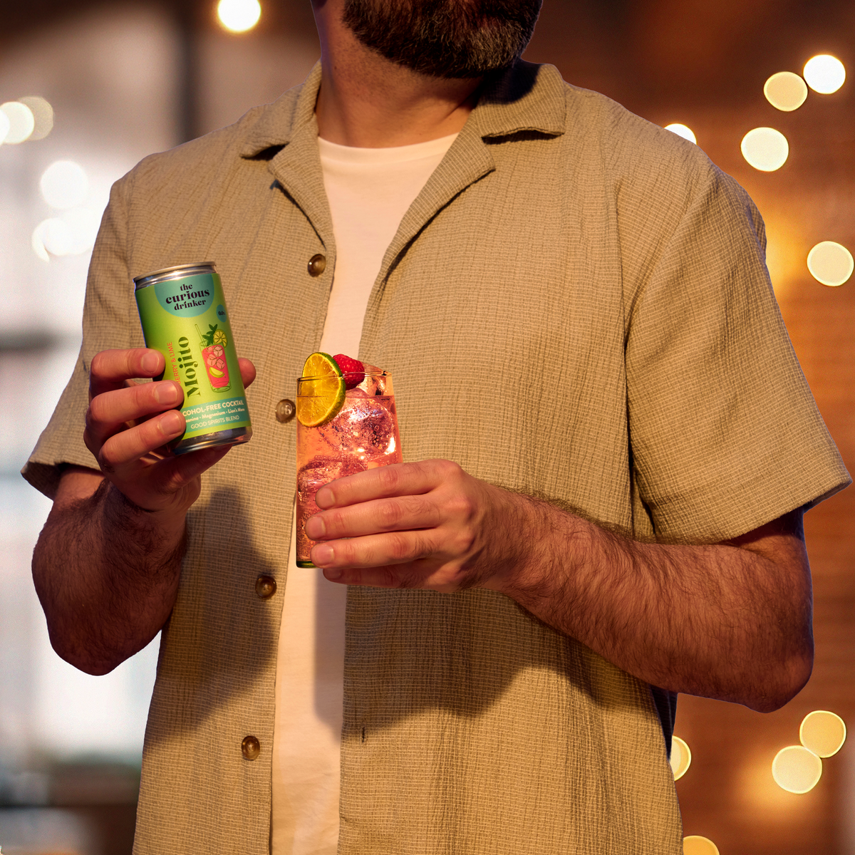 Alcohol-Free Raspberry & Lime Mojito | ABV 0%