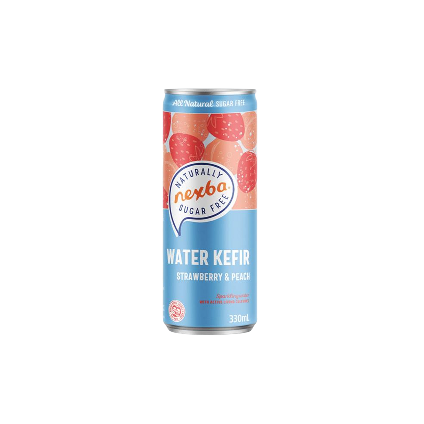Nexba Strawberry & Peach Water Kefir