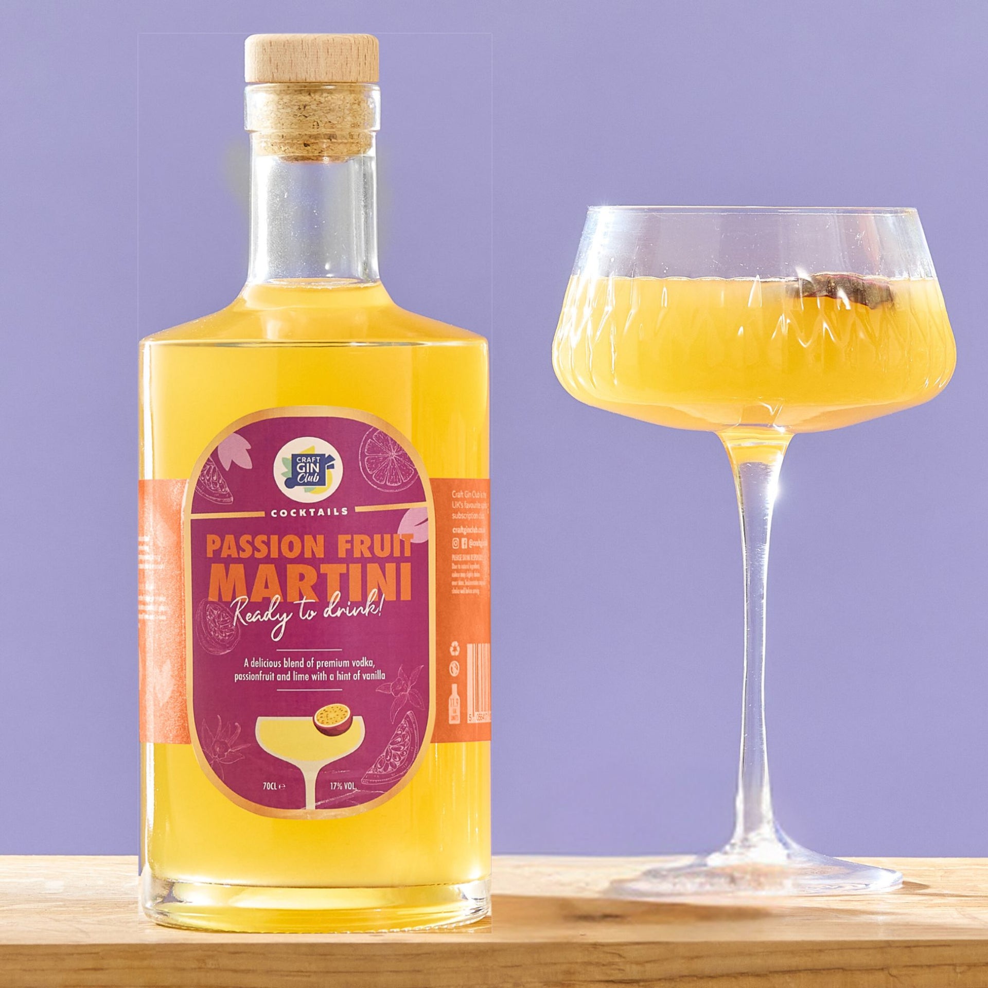 Passion Fruit Martini Cocktail ABV 17%